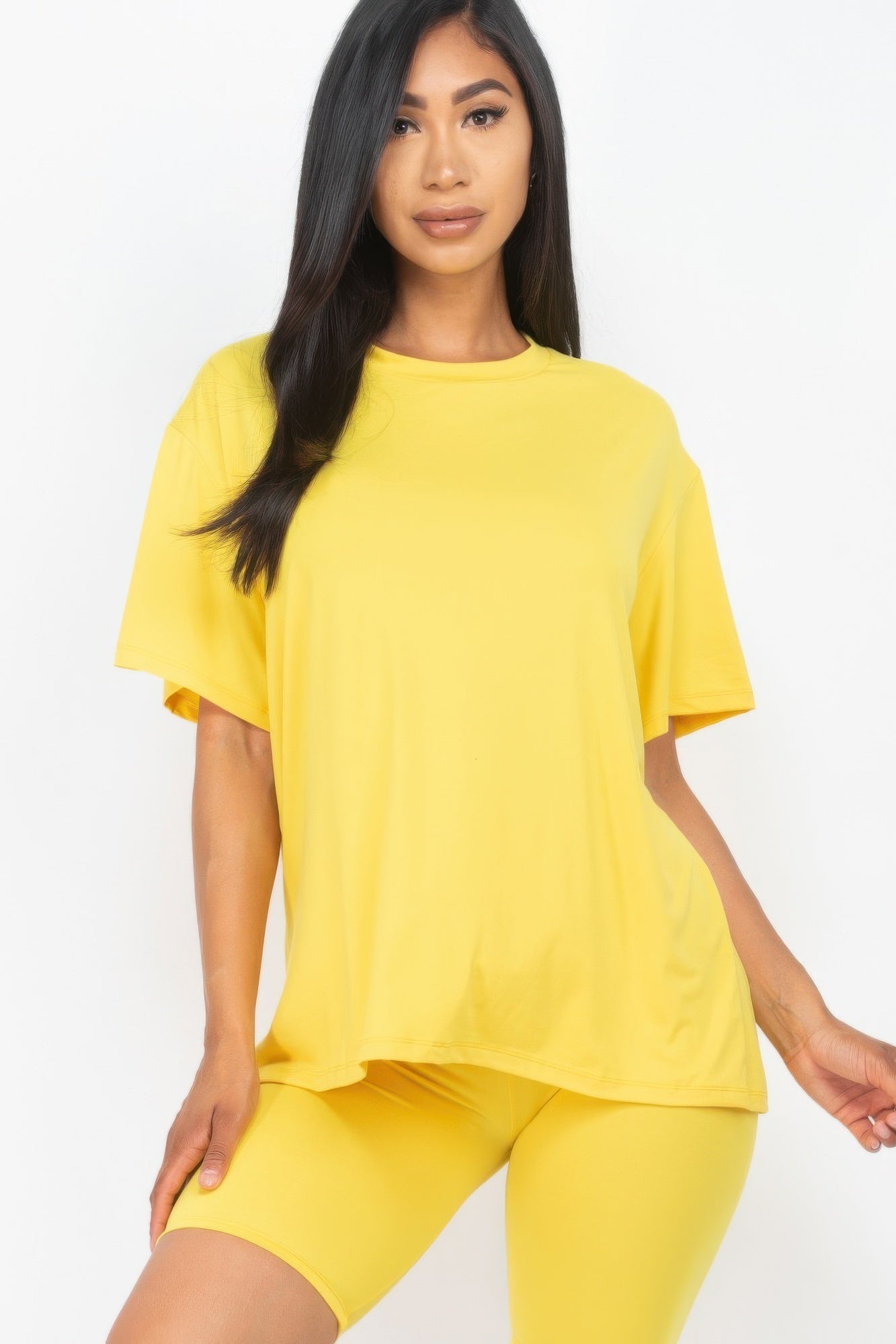 Loose Fit Top & Biker Shorts Set - Wear Arielle