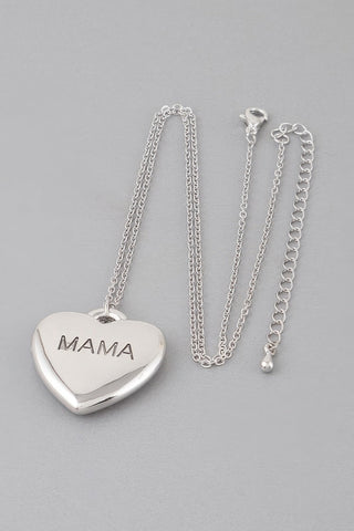 Mama Heart Pendant Necklace - Wear Arielle