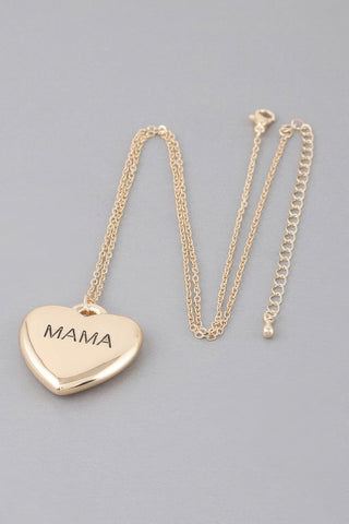 Mama Heart Pendant Necklace - Wear Arielle