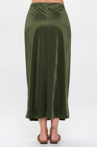 Memory Satin Washer Skirt - Wear Arielle