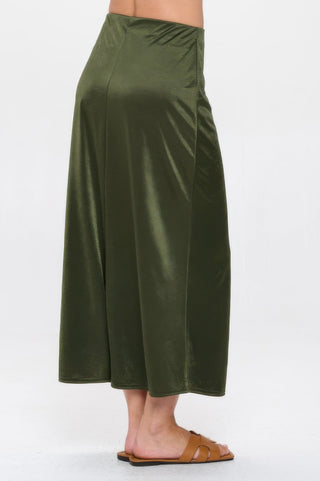 Memory Satin Washer Skirt - Wear Arielle