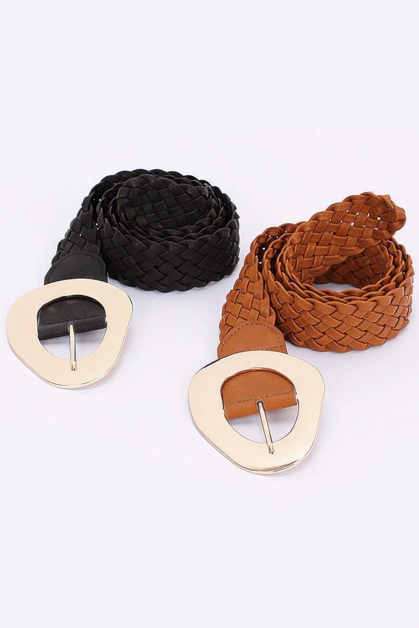 Metal Buckle Braided Belt - Wear Arielle
