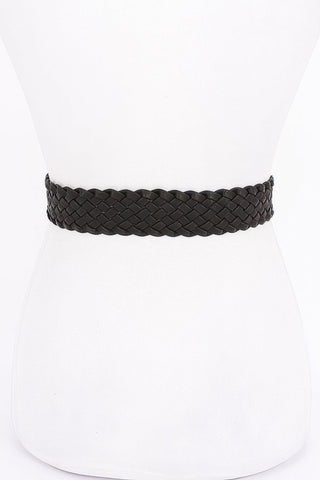 Metal Buckle Braided Belt - Wear Arielle