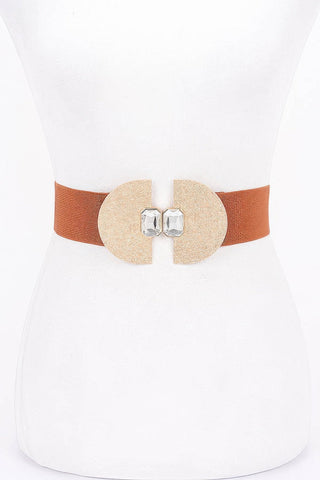 Metal Buckle Elastic Belt - Wear Arielle