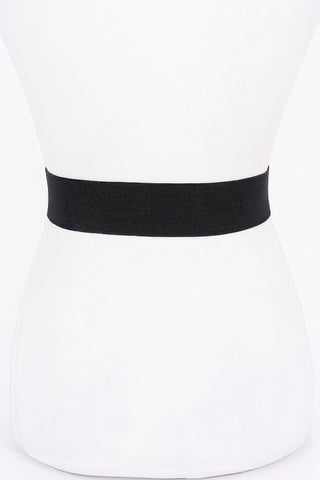 Metal Buckle Elastic Belt - Wear Arielle