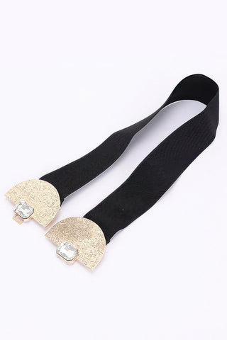 Metal Buckle Elastic Belt - Wear Arielle