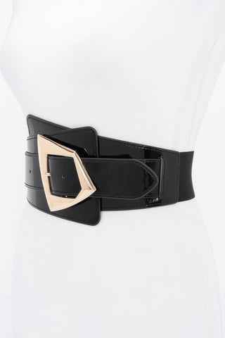 Metal Buckle Elastic Belt - Wear Arielle
