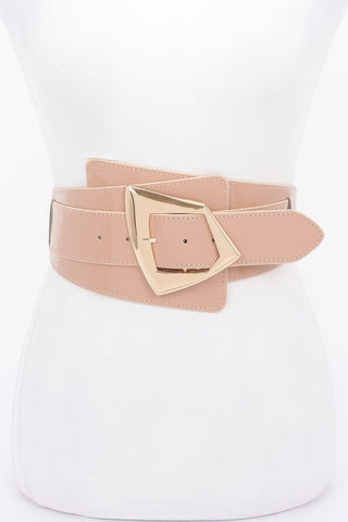 Metal Buckle Elastic Belt - Wear Arielle
