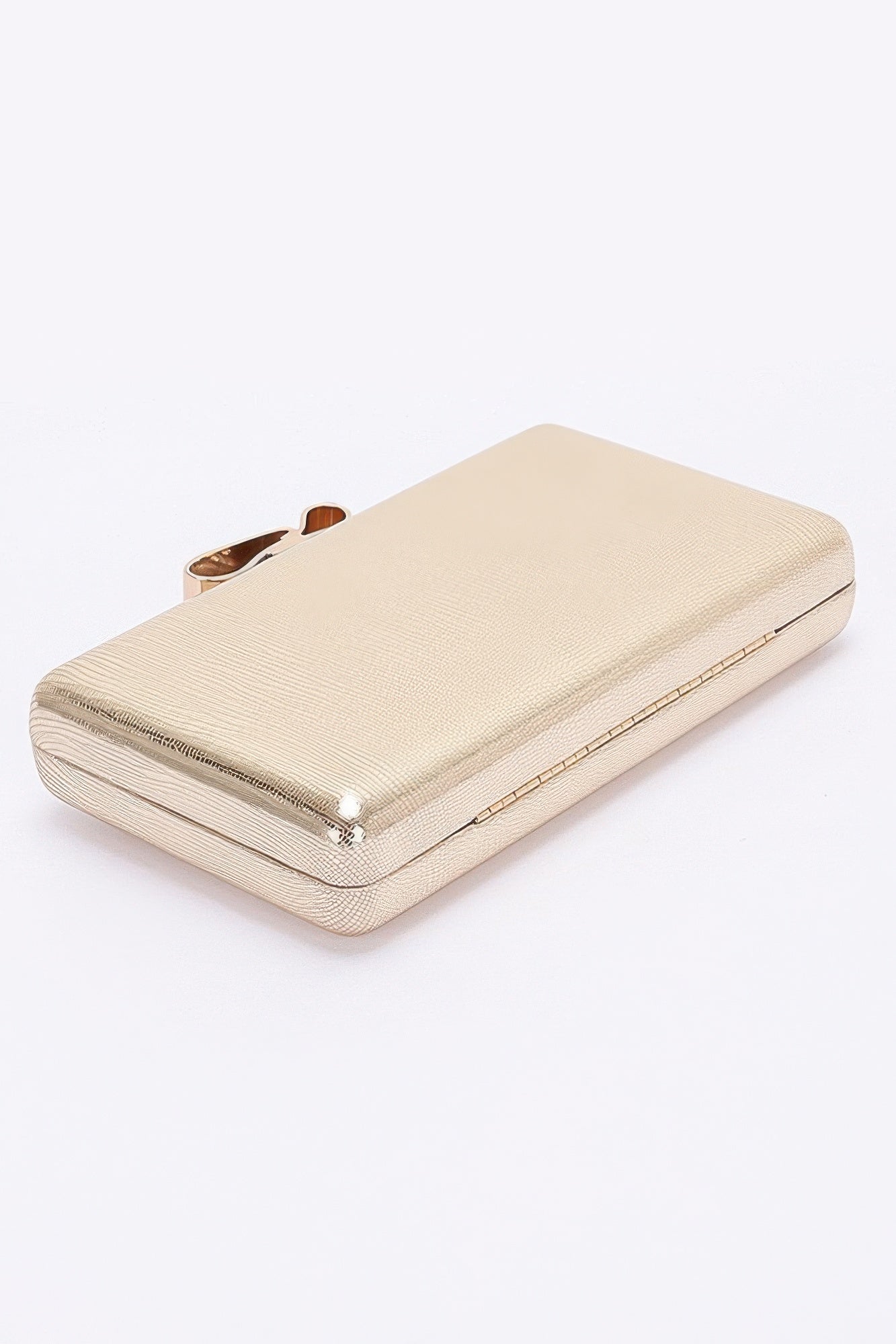 Metal Ribbon Top Case Clutch - Wear Arielle