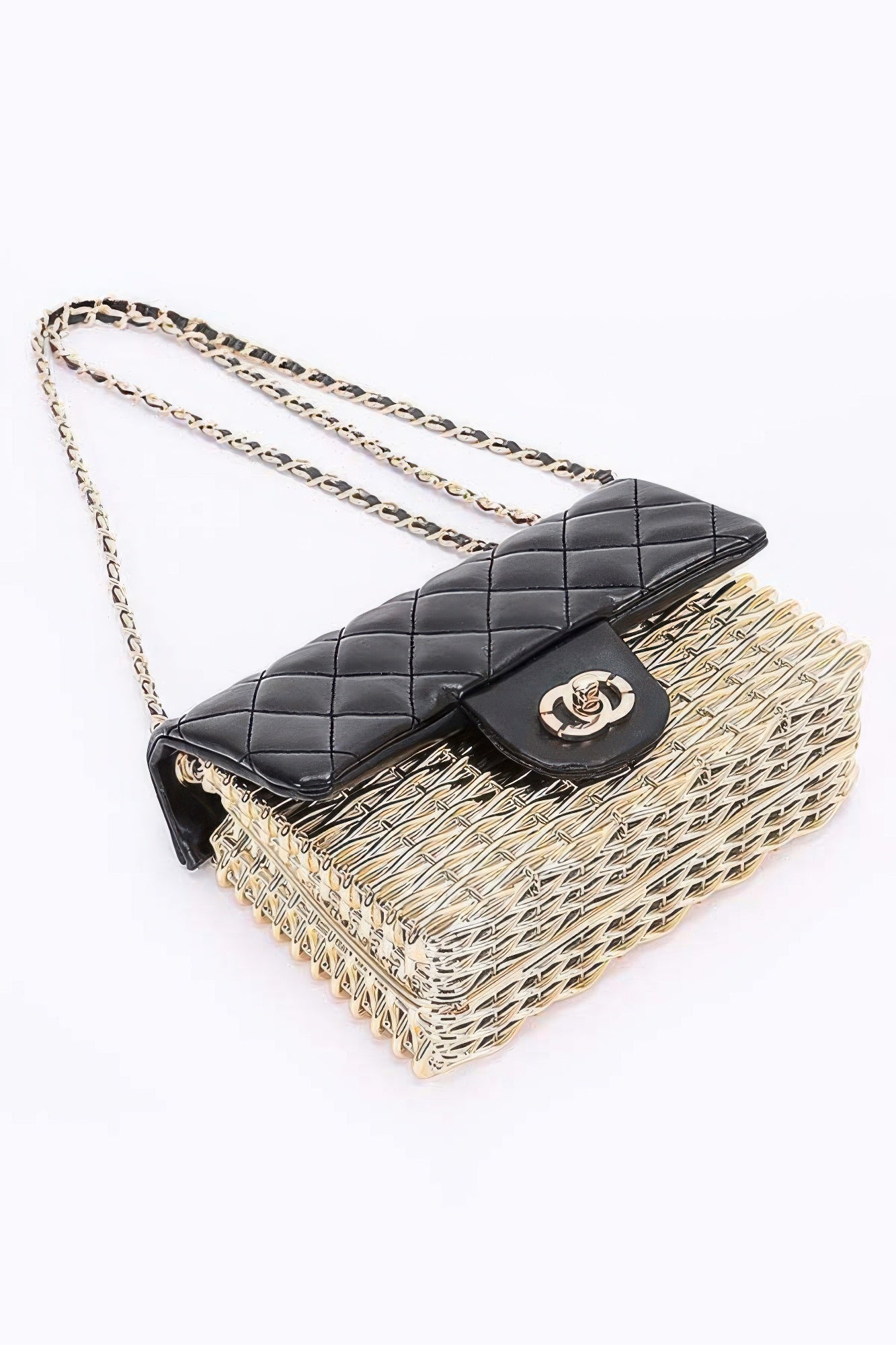 Metallic Acrylic Flap Bag - Wear Arielle