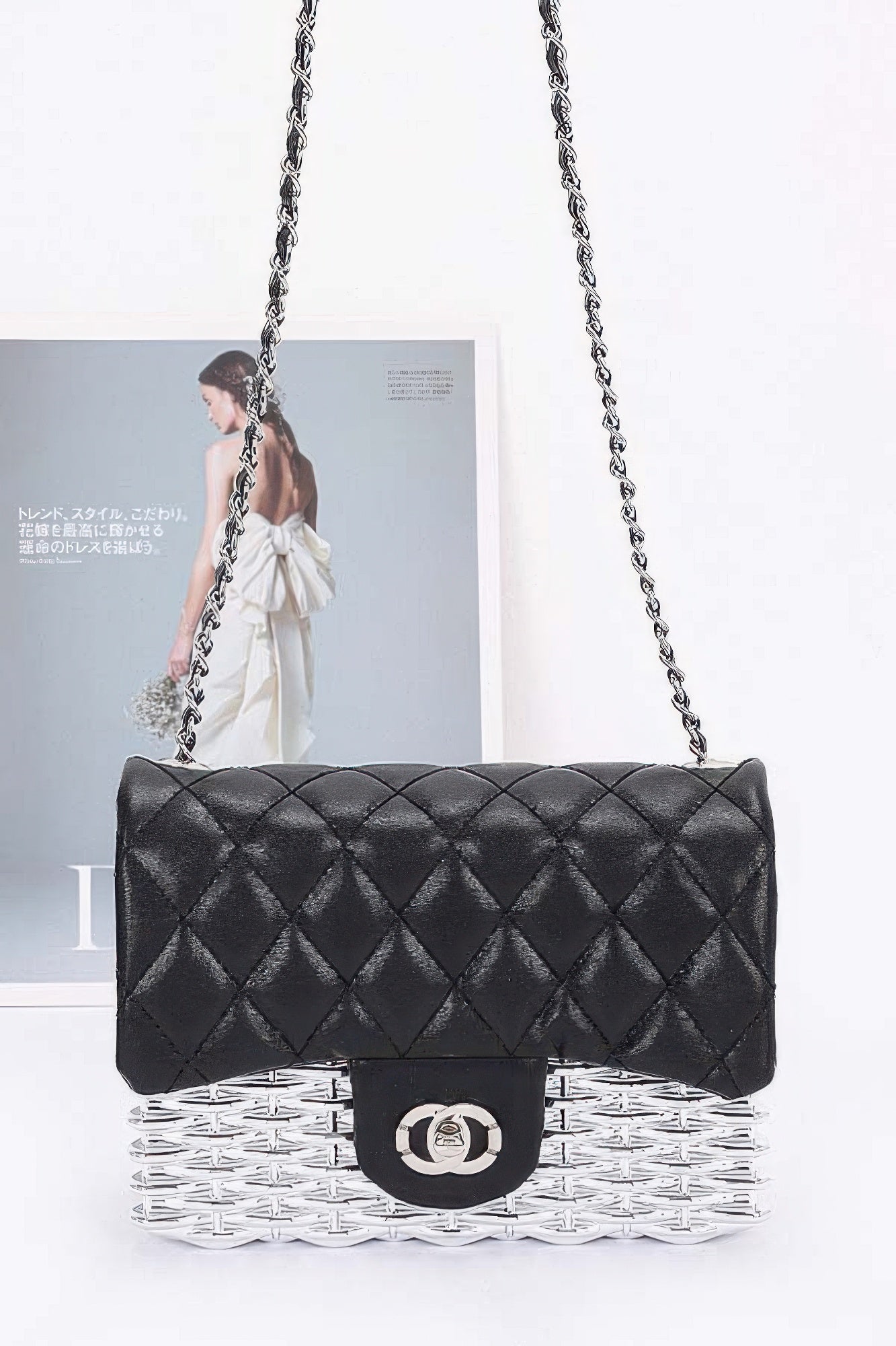 Metallic Acrylic Flap Bag - Wear Arielle