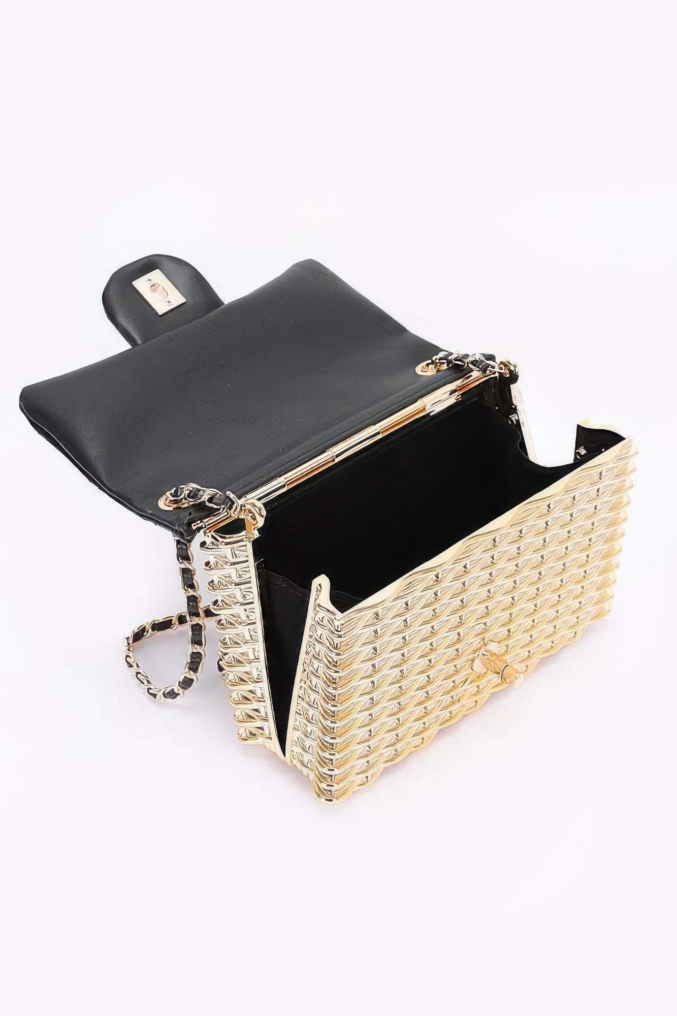 Metallic Acrylic Flap Bag - Wear Arielle