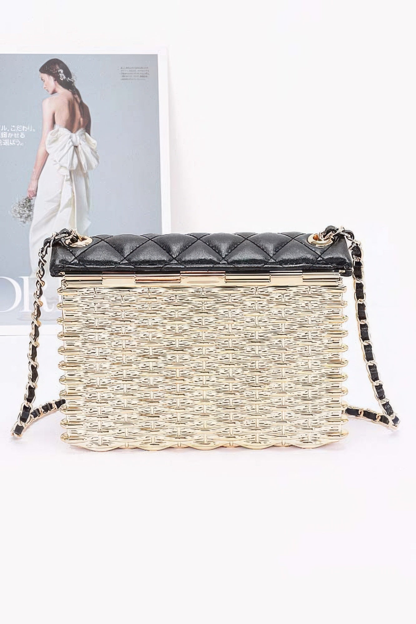 Metallic Acrylic Flap Bag - Wear Arielle