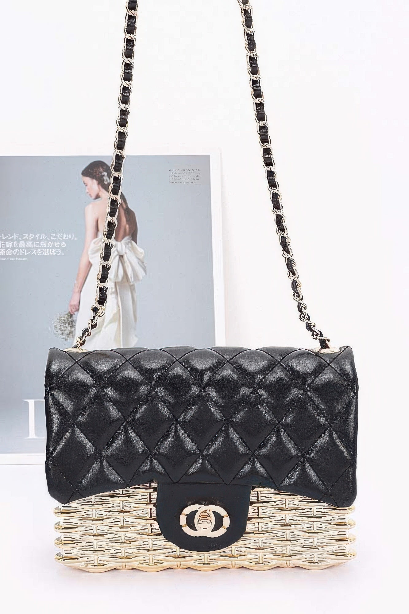 Metallic Acrylic Flap Bag - Wear Arielle