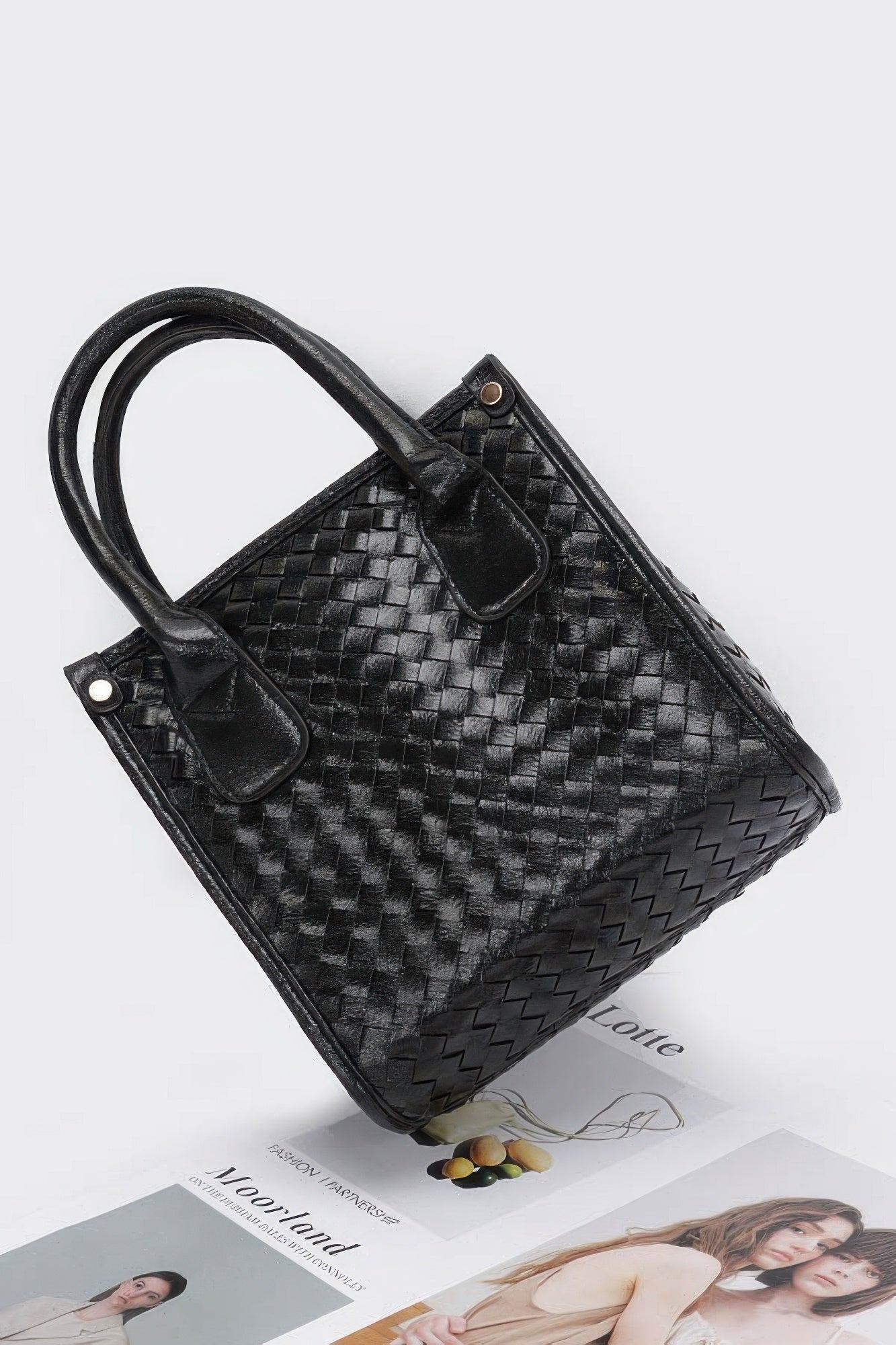 Metallic Braided Tote Bag - Wear Arielle