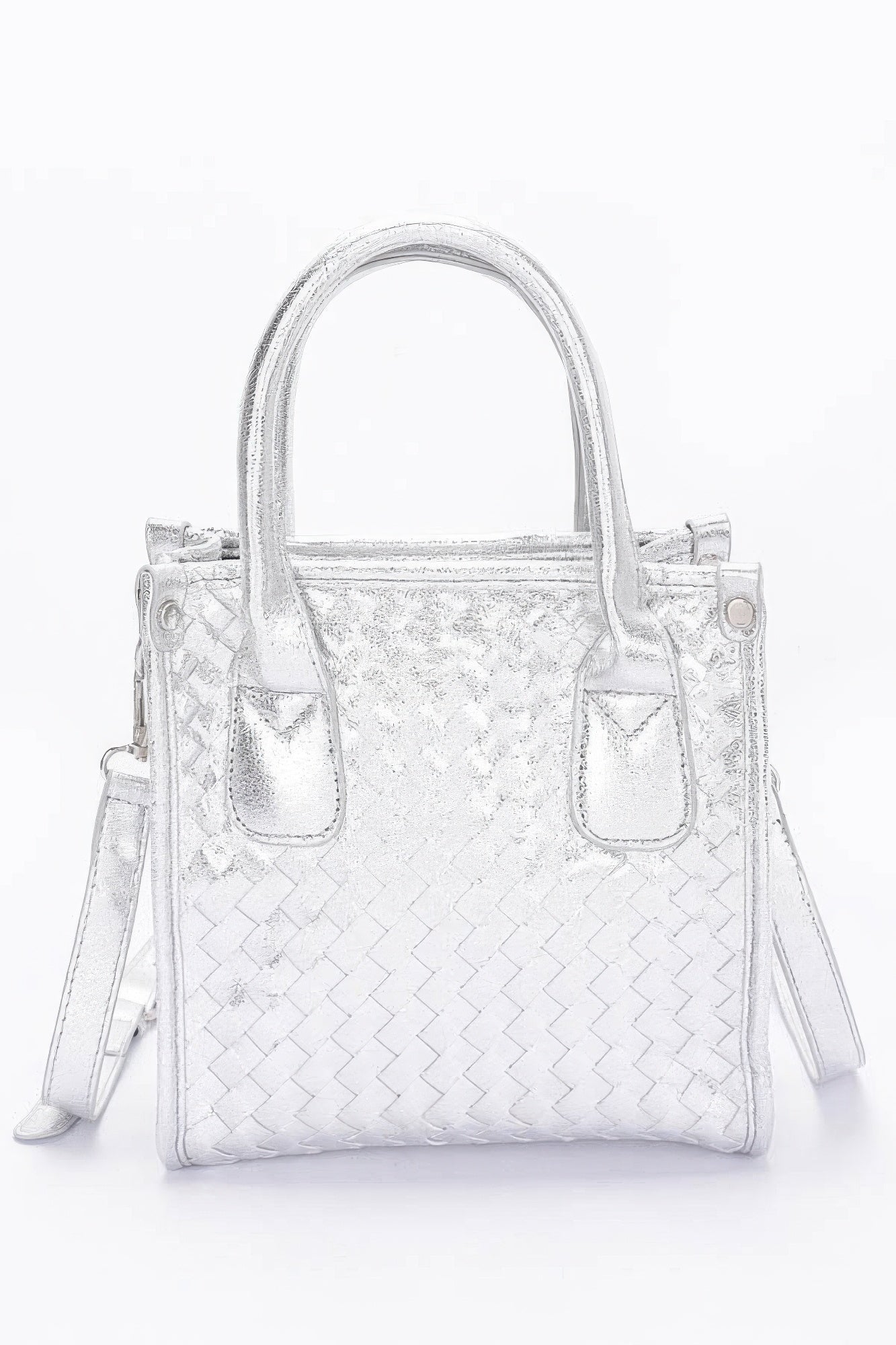 Metallic Braided Tote Bag - Wear Arielle