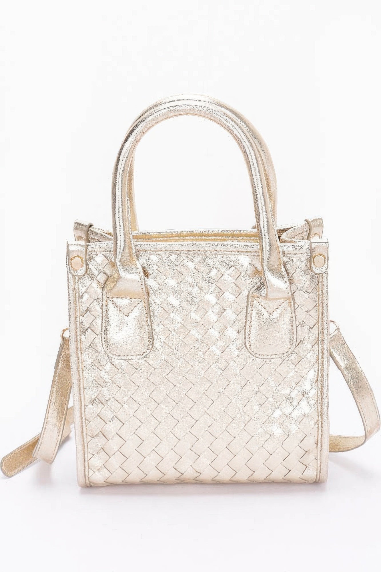 Metallic Braided Tote Bag - Wear Arielle