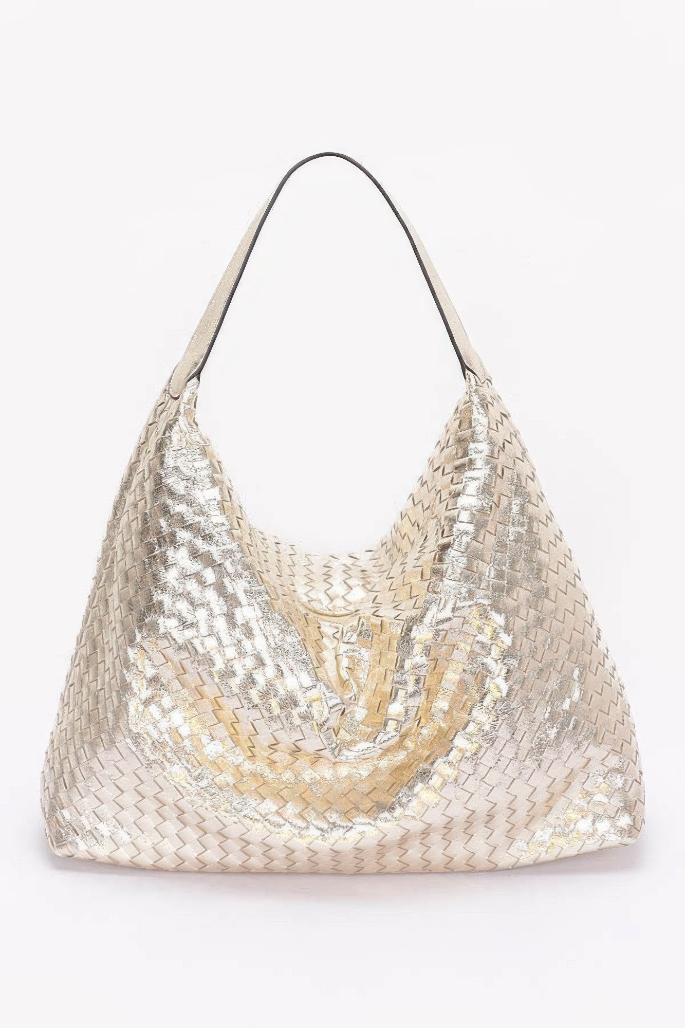 Metallic Braided Tote Bag - Wear Arielle