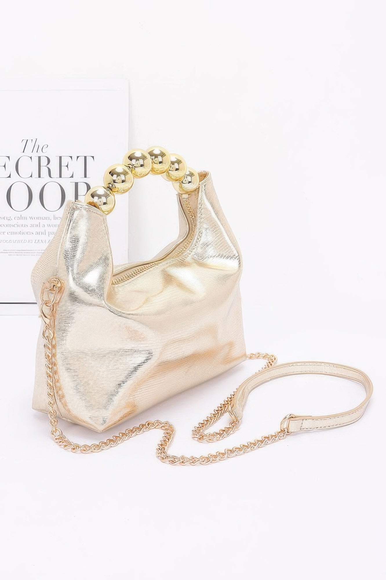 Metallic Ccb Ball Handle Bag - Wear Arielle