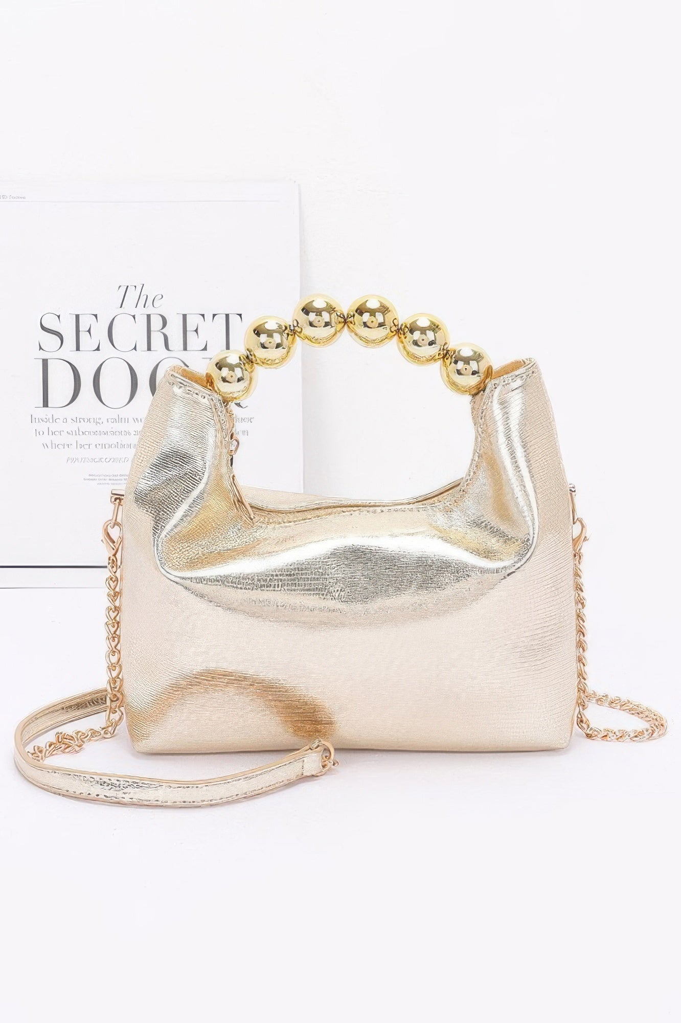 Metallic Ccb Ball Handle Bag - Wear Arielle