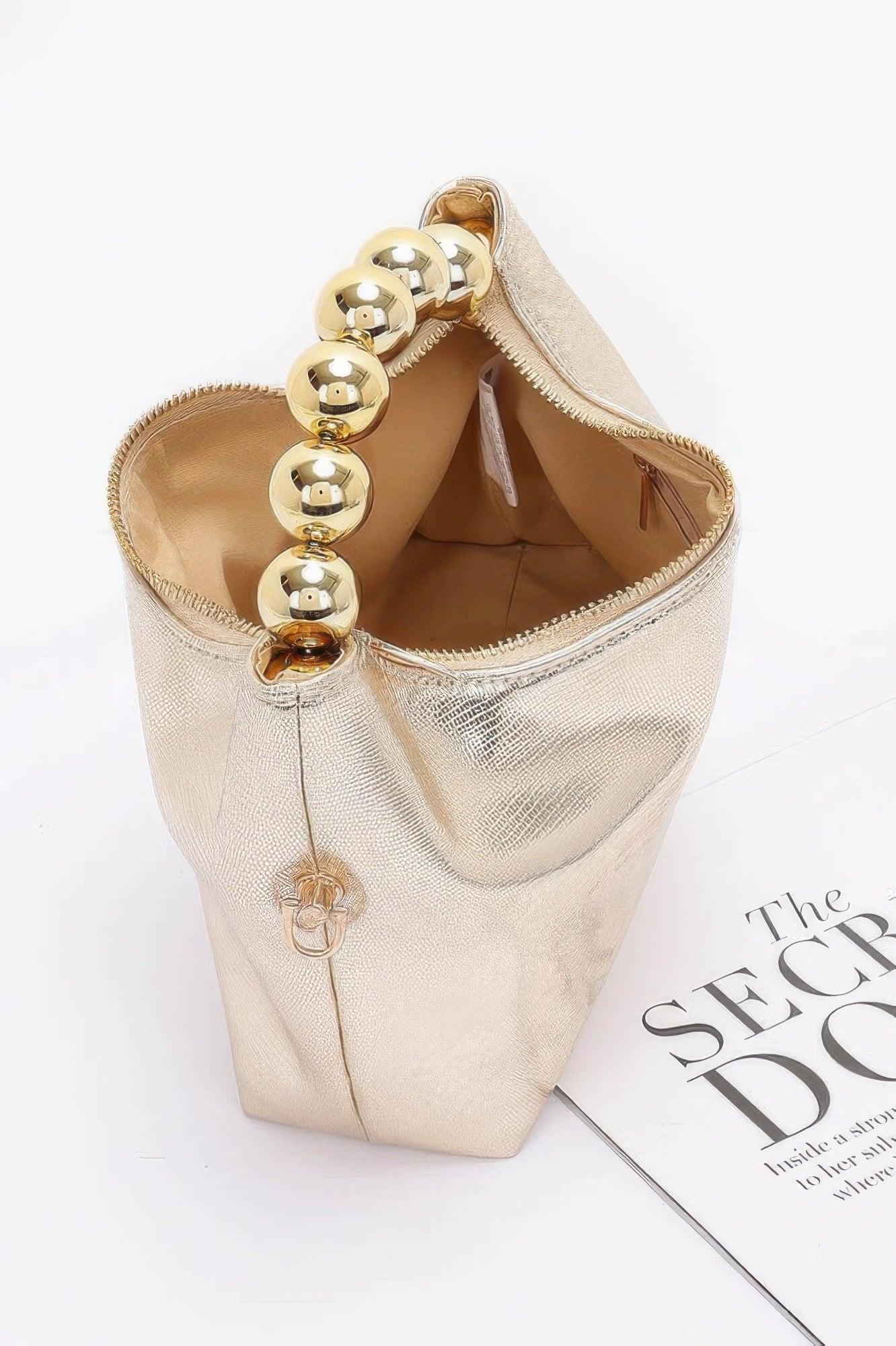 Metallic Ccb Ball Handle Bag - Wear Arielle