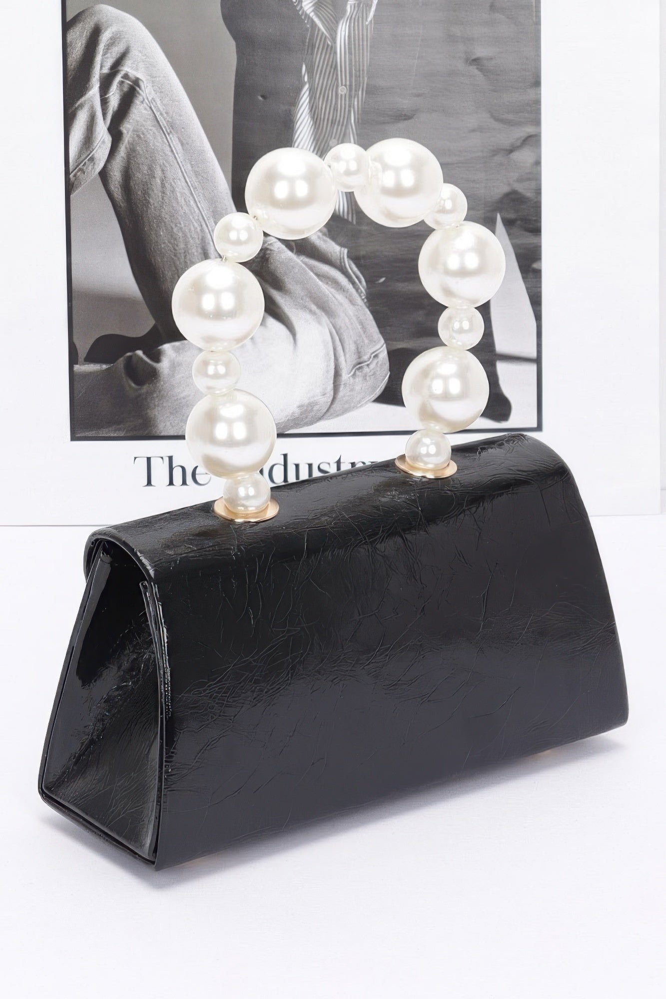 Metallic Pearl Handle Flap Bag - Wear Arielle