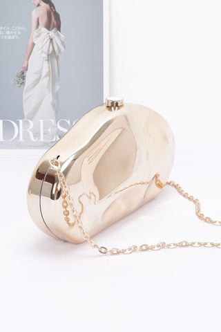 Metallic Plastic Party Clutch - Wear Arielle