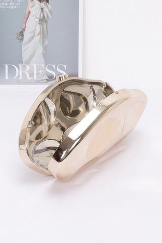 Metallic Plastic Party Clutch - Wear Arielle