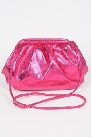 Metallic Pu Crossbody Bag - Wear Arielle