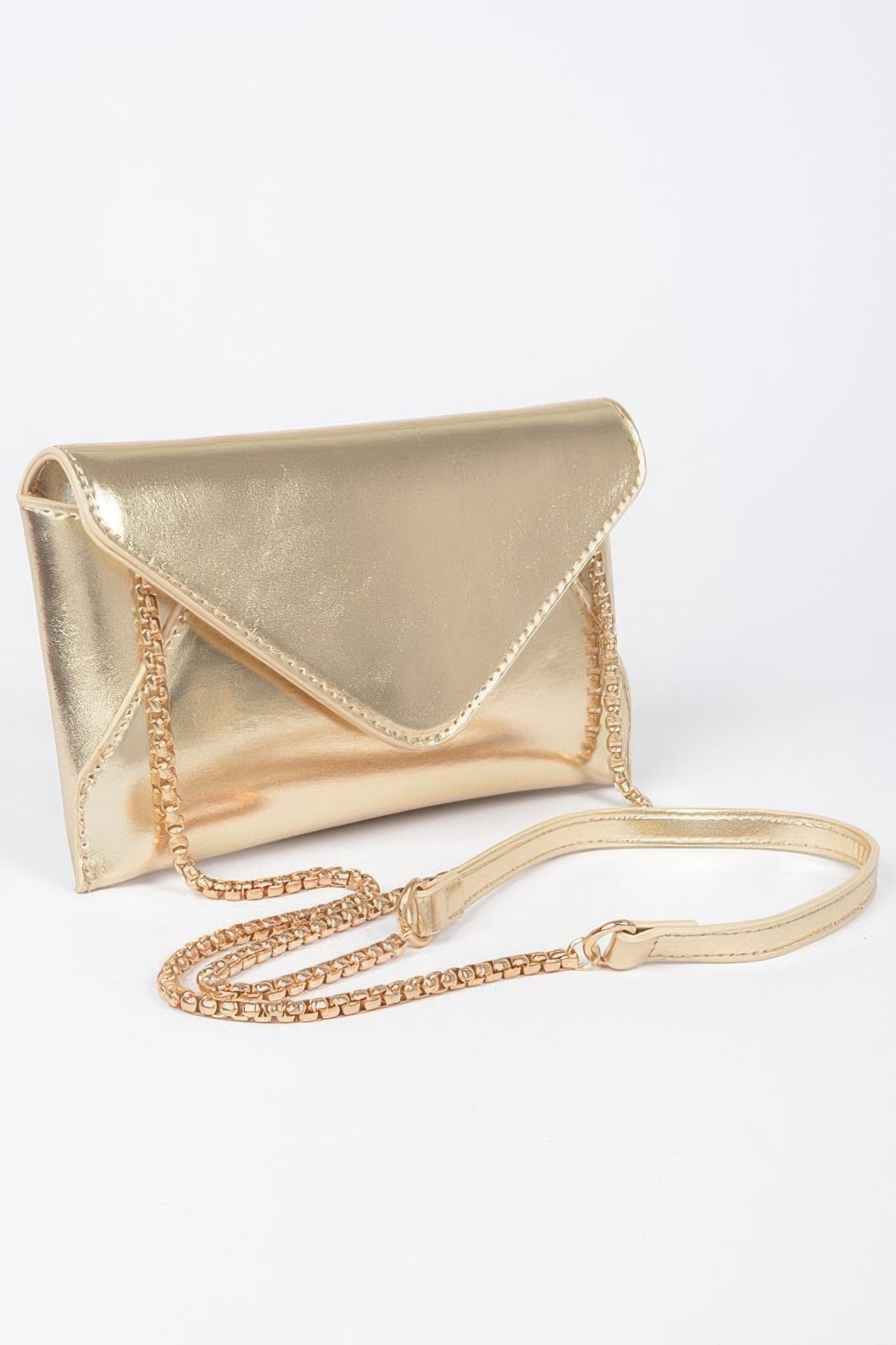 Metallic Small Envelope Clutch - Wear Arielle