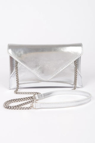 Metallic Small Envelope Clutch - Wear Arielle