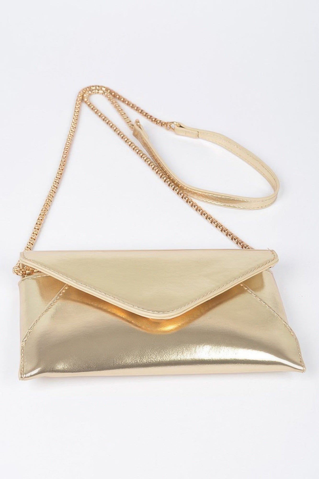 Metallic Small Envelope Clutch - Wear Arielle