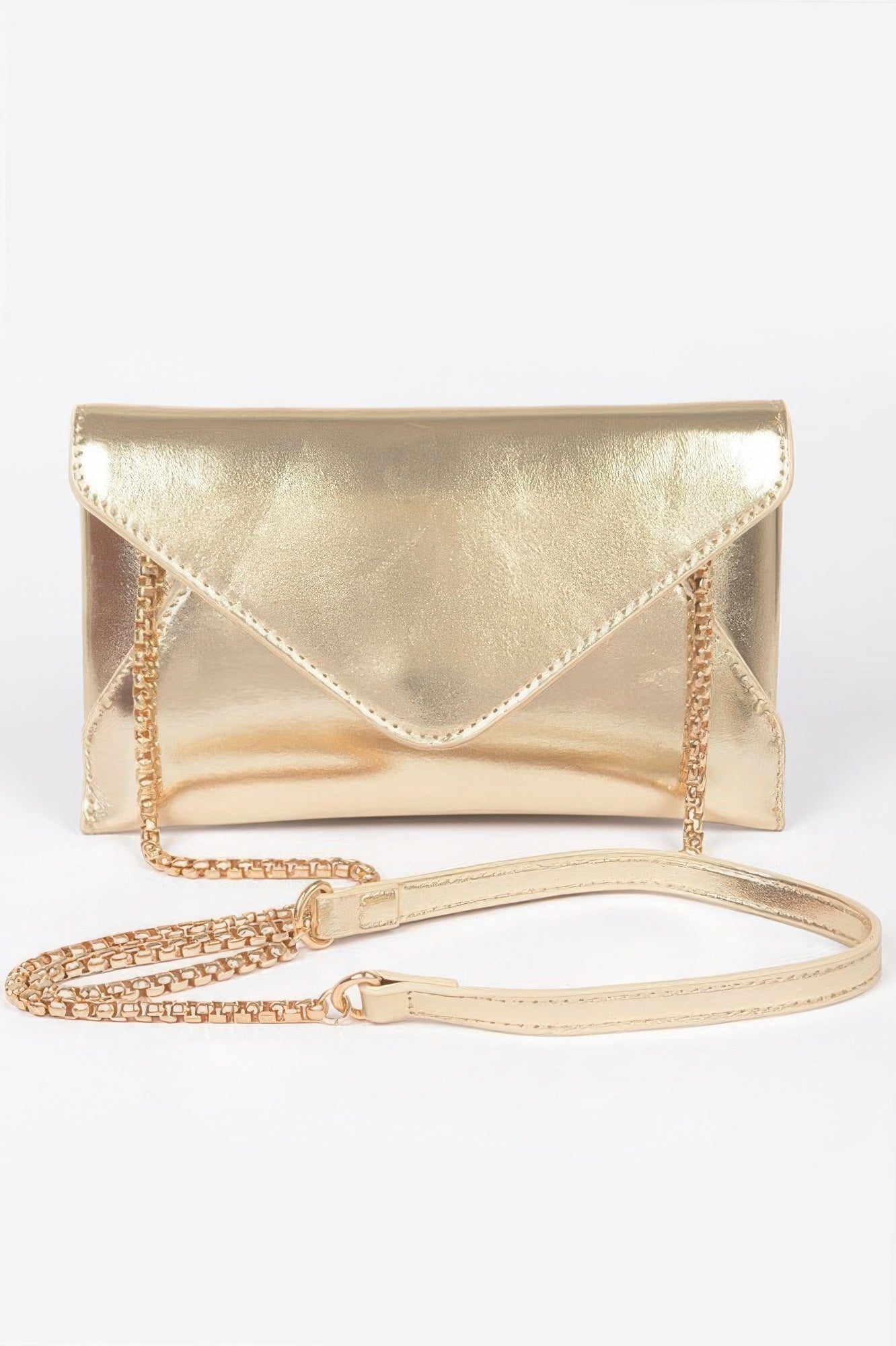 Metallic Small Envelope Clutch - Wear Arielle