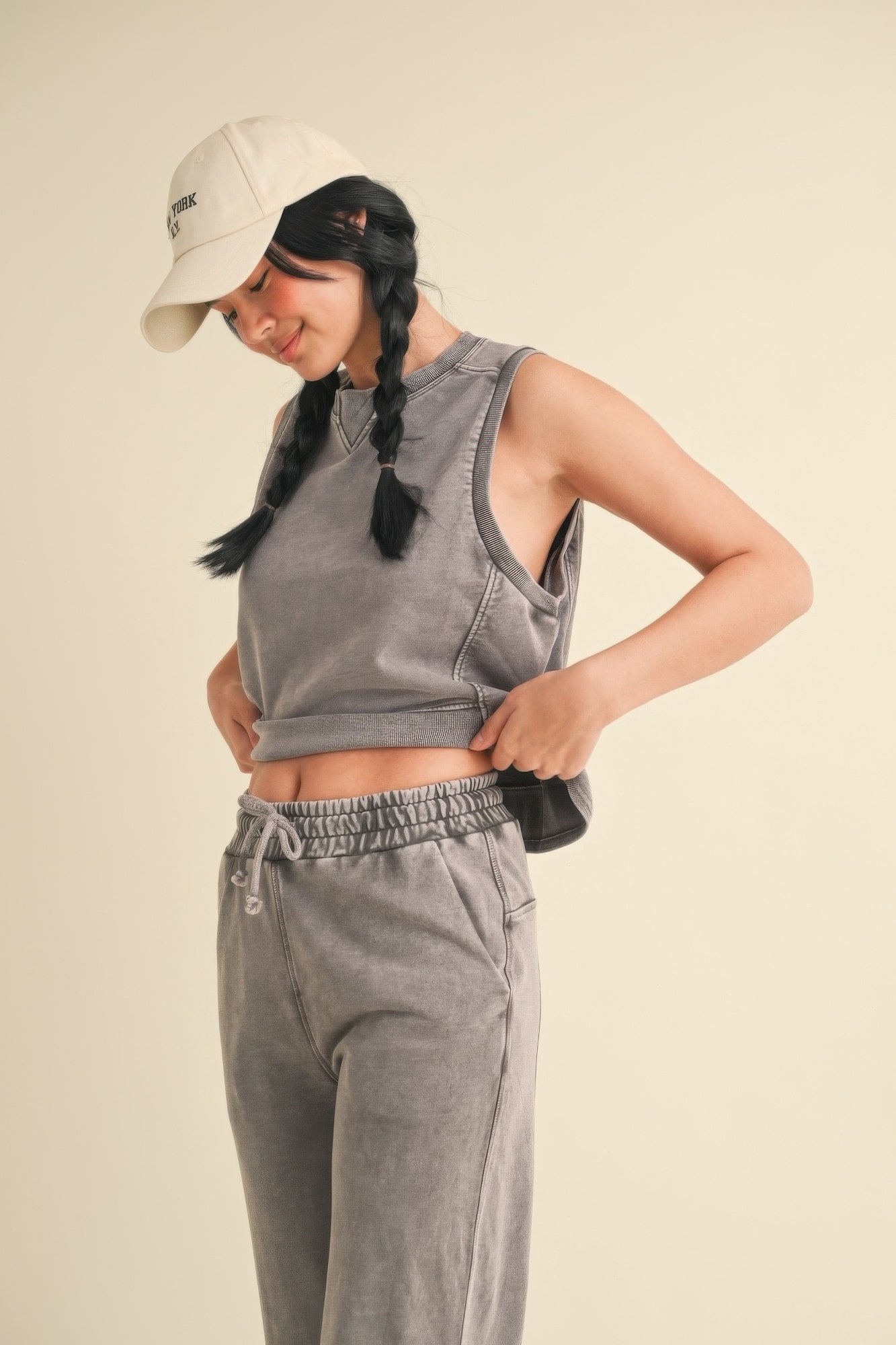 Mineral Wash Sleeveless Top - Wear Arielle