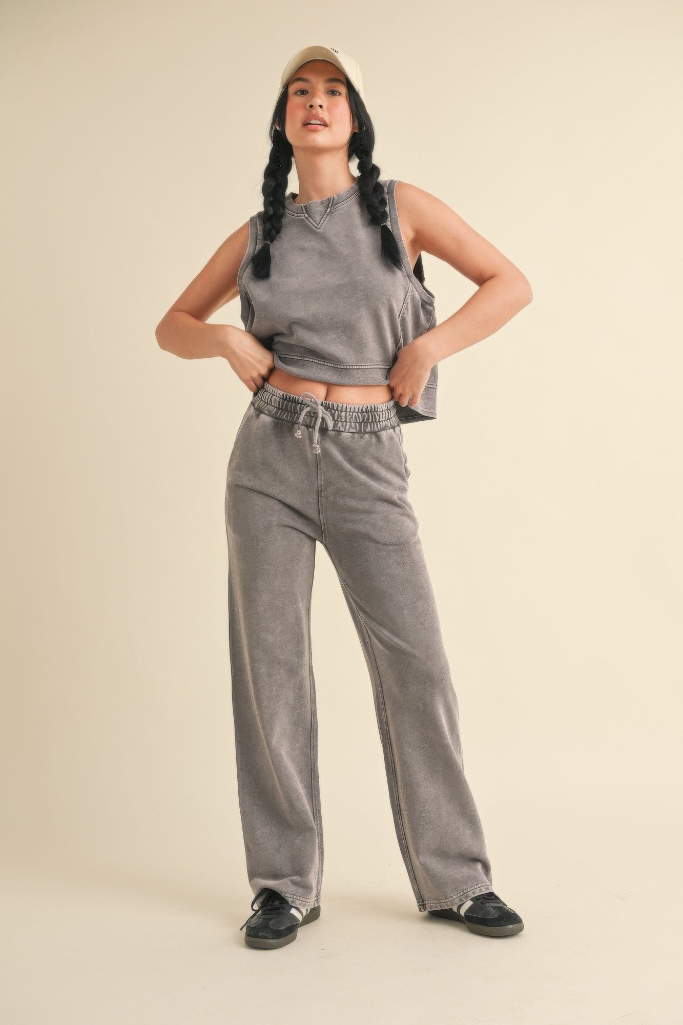 Mineral Wash Sleeveless Top - Wear Arielle