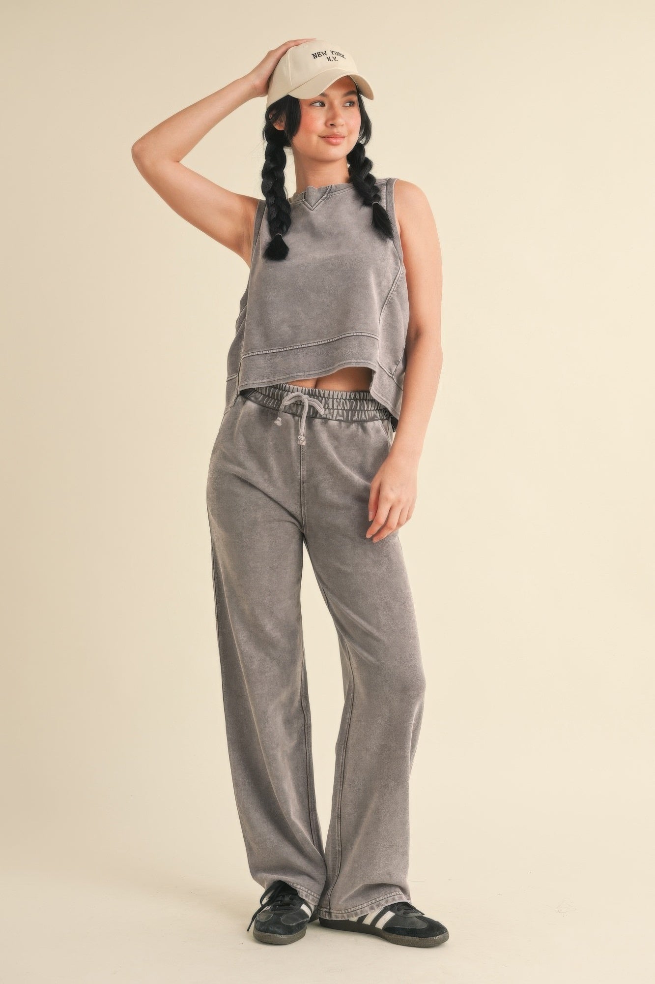Mineral Wash Sleeveless Top - Wear Arielle