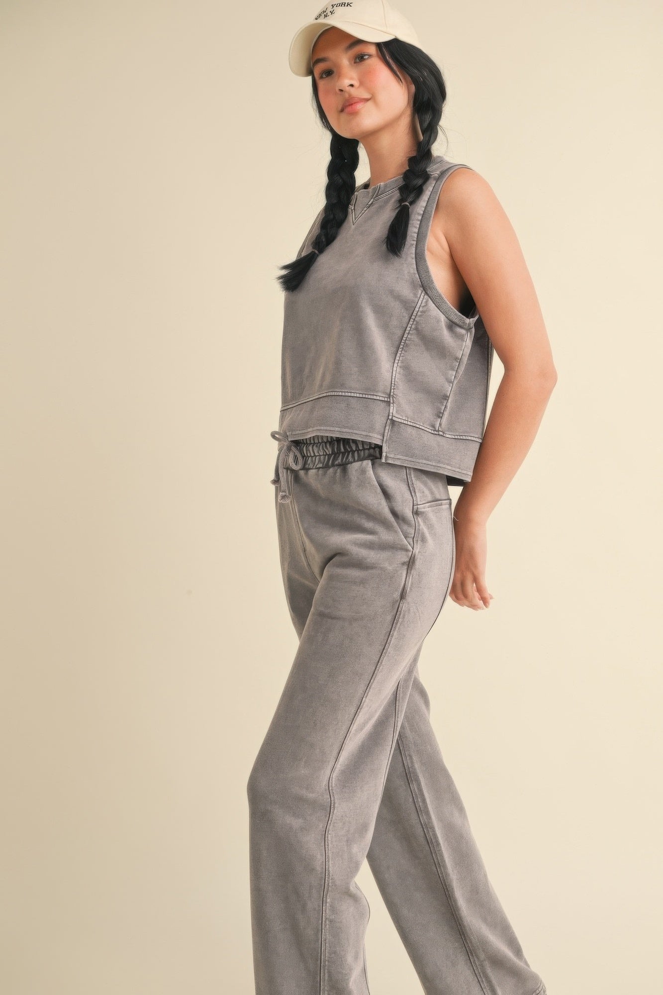 Mineral Wash Sleeveless Top - Wear Arielle