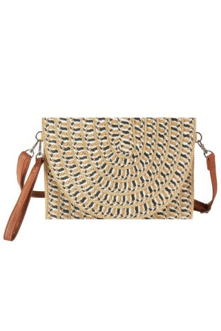 Multi Color Straw Clutch & Crossbody Bag - Wear Arielle