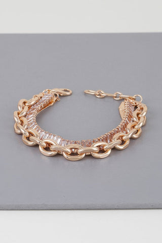 Multi Crystal Chain Bracelet - Wear Arielle