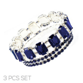 Multi - cut Prong - set Crystal Bracelet Set - Wear Arielle