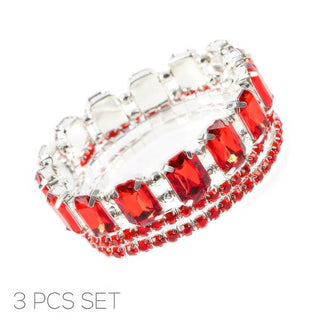 Multi - cut Prong - set Crystal Bracelet Set - Wear Arielle