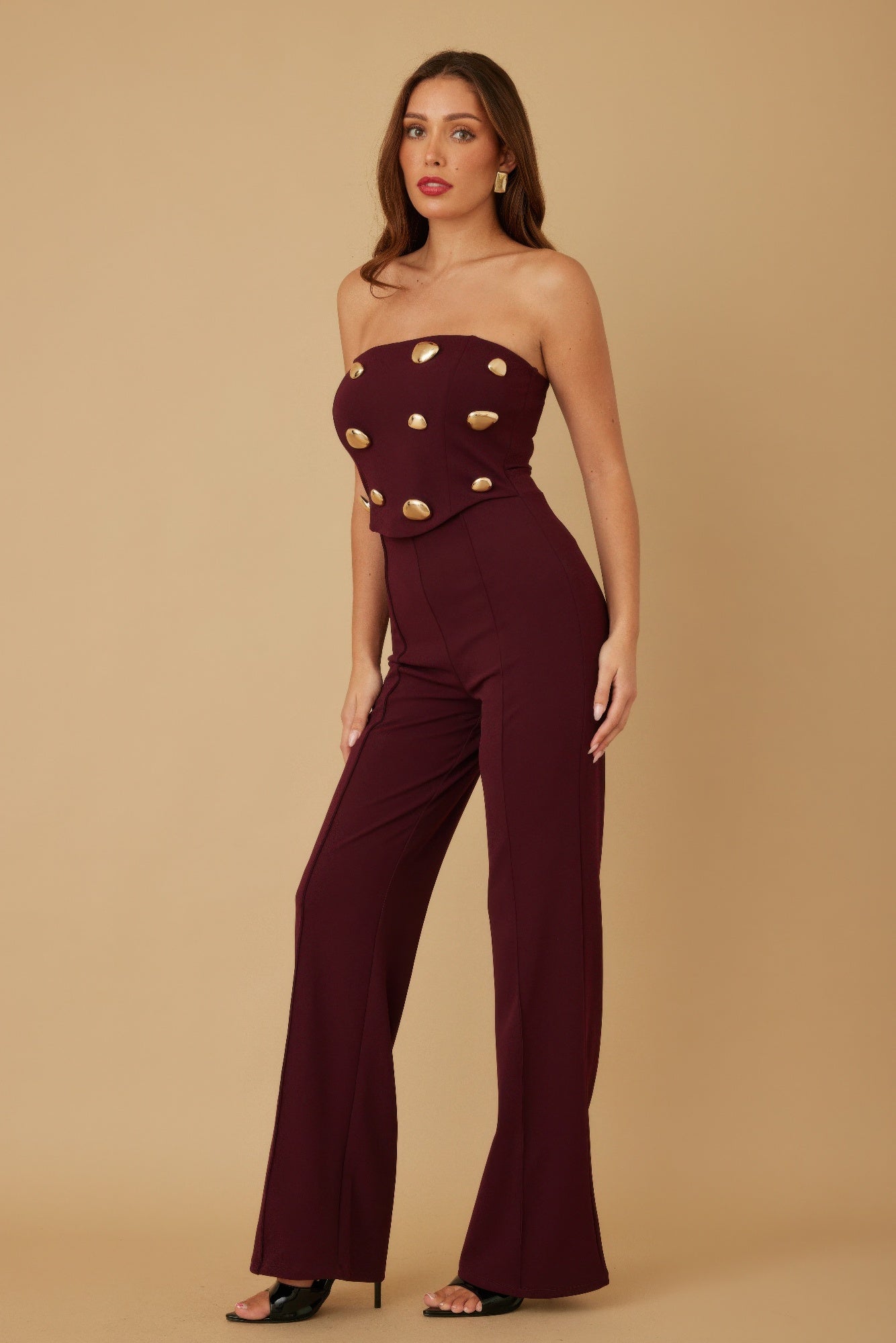Multi Flat Mirror Stone Jumpsuit - Wear Arielle