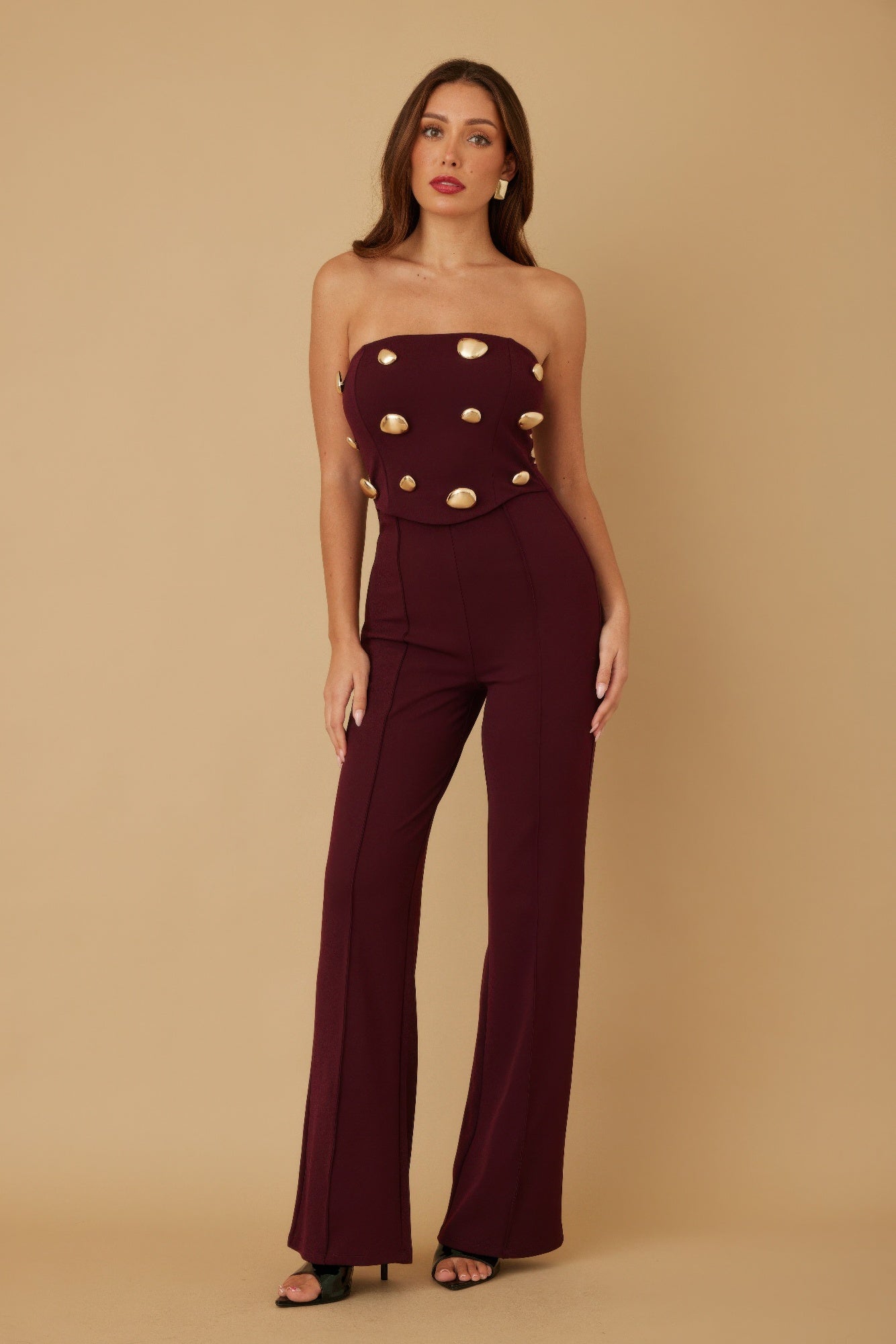Multi Flat Mirror Stone Jumpsuit - Wear Arielle