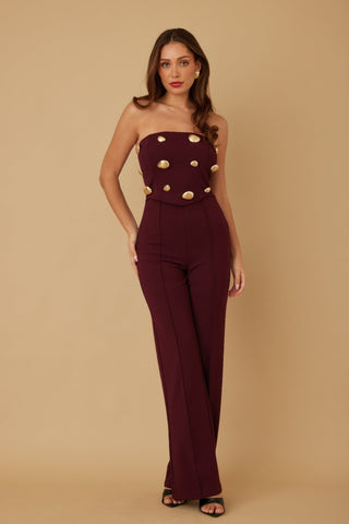 Multi Flat Mirror Stone Jumpsuit - Wear Arielle