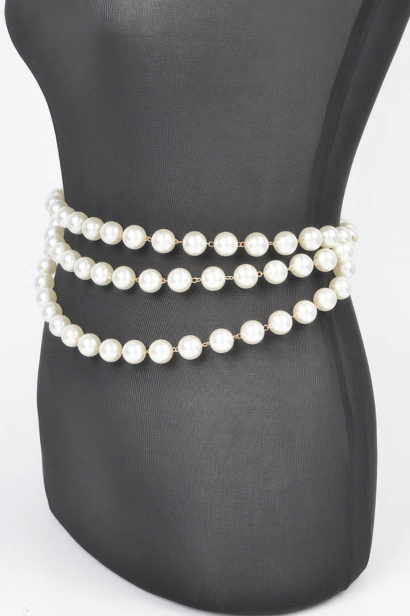 Multi Layered Pearl Chain Belt - Wear Arielle