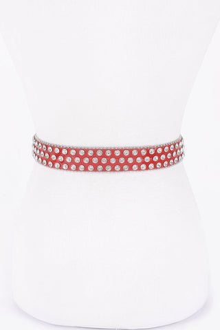 Multi Metal Stone Studded Belt - Wear Arielle