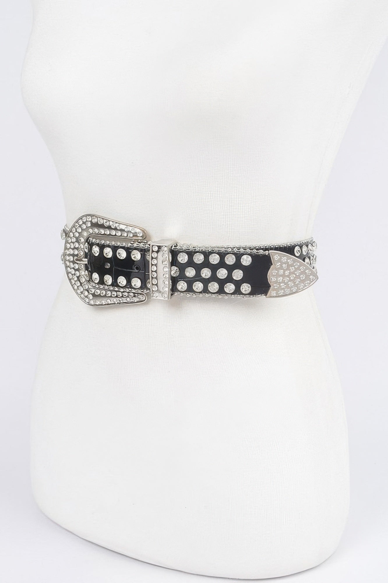 Multi Metal Stone Studded Plus Belt - Wear Arielle