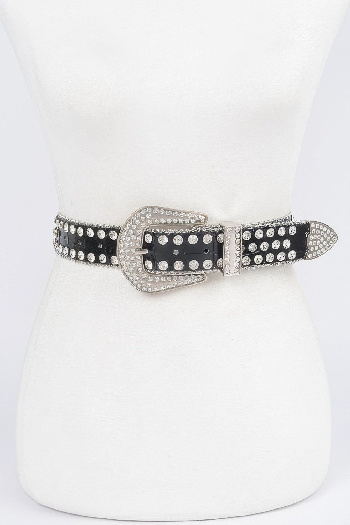 Multi Metal Stone Studded Plus Belt - Wear Arielle