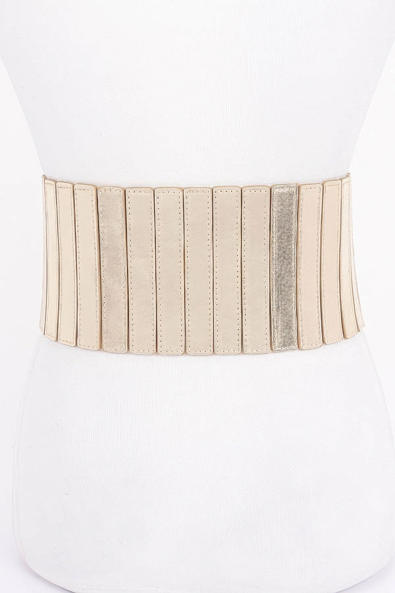Multi Pu Zip Front Elastic Belt - Wear Arielle