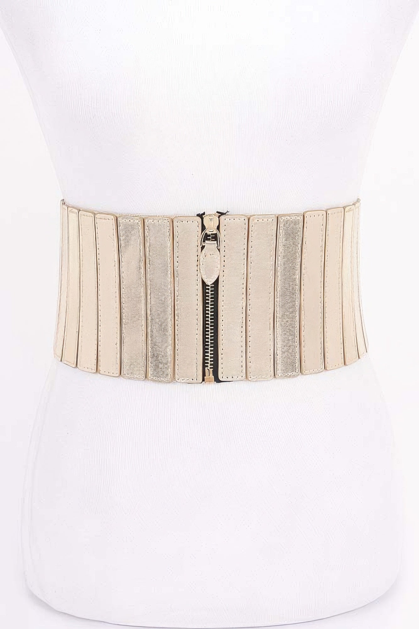 Multi Pu Zip Front Elastic Belt - Wear Arielle